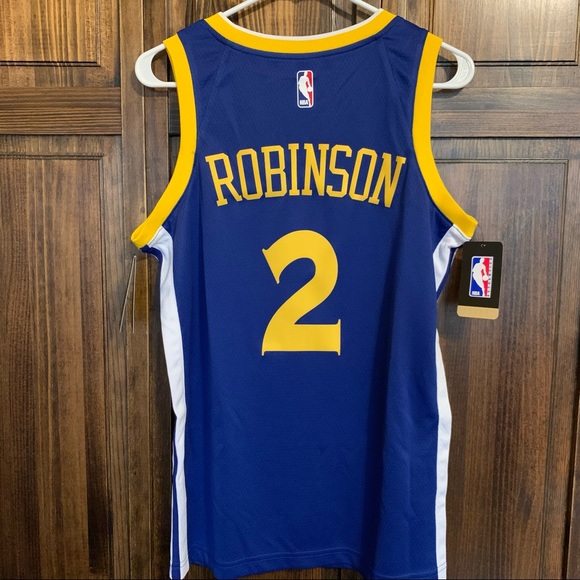 SOLD NWT Nike Nate Robinson Golden State Warriors #2 Blue NBA Swingman Jersey 40 - Picture 2 of 7